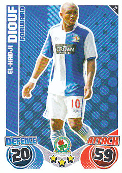 El Hadji Diouf Blackburn Rovers 2010/11 Topps Match Attax #72